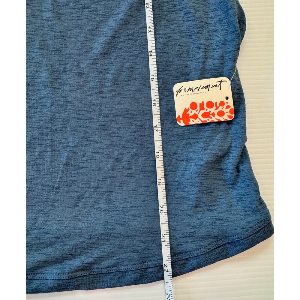 Free People Movement Sport Mode Muscle Tank Large Blue NWT Athleisure Oversized - Picture 16 of 16